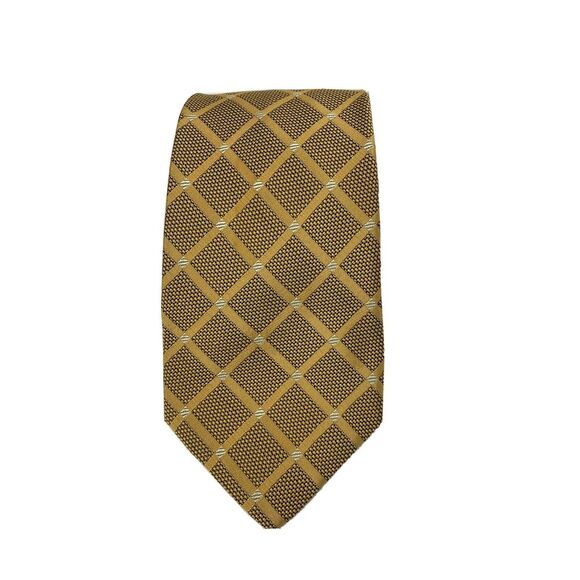 Robert Talbott Best of Class Mens Gold Silk Tie - Picture 1 of 5